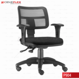 Cadeira Giratória Base Preta Ergonomica Zip Curitiba Demeflex