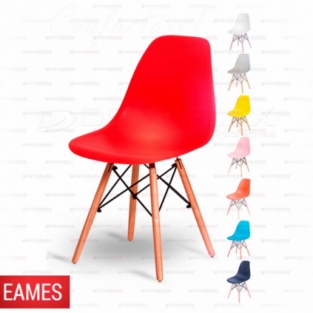 Cadeira Base em Madeira e Aço Eames Demeflex Curitiba